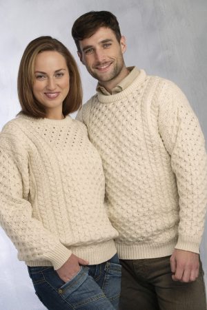 Aran Merino Crew Neck Sweater