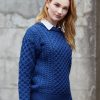 Aran Merino Crew Neck Sweater