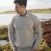 Aran Merino Crew Neck Sweater