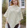 Aran Pattern Poncho Cape|Aran Sweaters|Irish Handcrafts-1