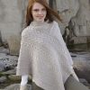 Aran Pattern Poncho Cape