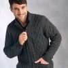 Aran Zipper Cardigan XP3016|Aran Knitwear|Irish Handcrafts 1