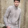 Aran Zipper Cardigan XP3016|Aran Knitwear|Irish Handcrafts 2