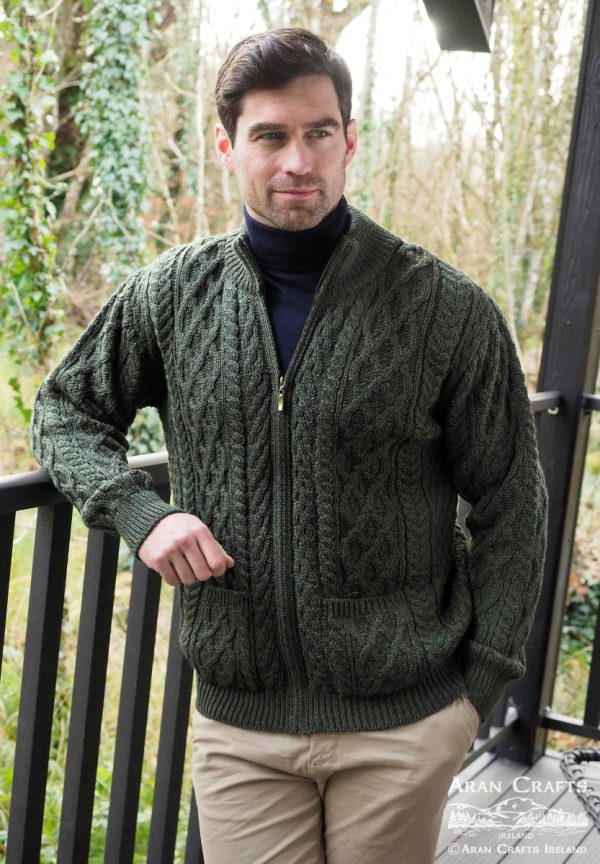 Aran Zipper Cardigan XP3016