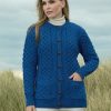 Traditional Irish Buttoned Knitted Aran Cardigan|Aran Cardigans|Irish Handcrafts 2
