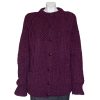 Irish Traditional Handknitted Aran Fisherman's Cardigan|Irish Handcrafts 1