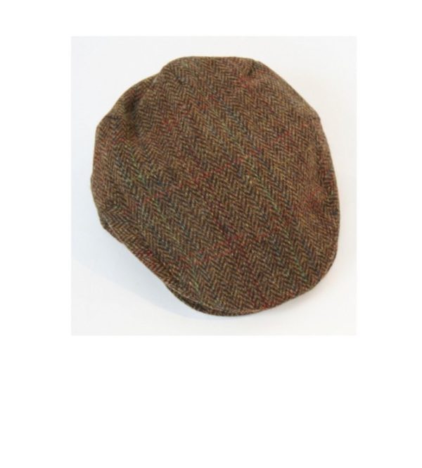 Tweed Cap Rust Brown Herringbone Ref TCH56