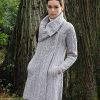 Aran Style Large Collar Coat|Aran Knitwear Specials|Irish Handcrafts -2