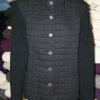 Blue Willi's Classic Black Quilted Cotton Jacket Danish Design Knitwear IRISH HANDCRAFTS -1