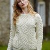 Aran Cable Neck Sweater