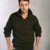 Donegal Yarn Half Zip Sweater