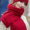 Cable Knitted Honeycomb Scarf|Irish Made Scarves|Irish Handcrafts 2