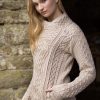 Aran Knit Side Zipper Jacket|Aran Cardigans|Irish Handcrafts 2