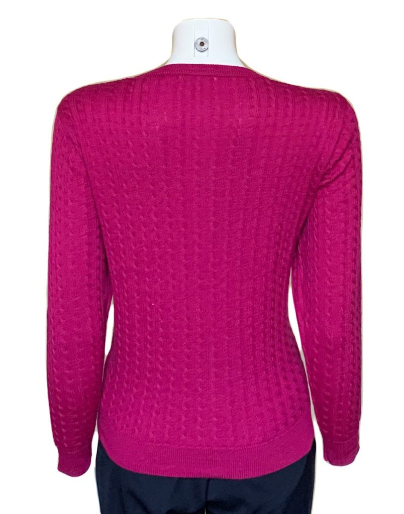 Castle of Ireland Bordeaux Baby Cable Cardigan 1|Castle Knitwear|Irish Handcrafts -2