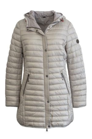 Barbara Lebek Reversible Long Jacket with Hood Outerwear Irish Handcrafts -1