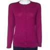 Castle Knitwear Cranberry Baby Cable Lumbar Cardigan|Castle Knitwear|Irish Handcrafts -2