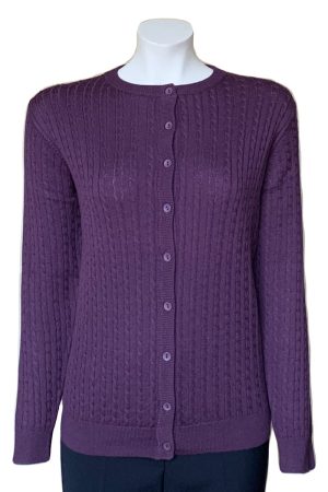 Castle Knitwear Grape Baby Cable Lumber Cardigan|Castle Knitwear|Irish Handcrafts 1