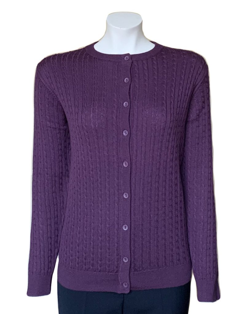 Castle Knitwear Grape Baby Cable Lumber Cardigan|Castle Knitwear|Irish Handcrafts 1