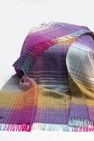 Merino Cashmere Throw 1464|Irish Made |Irish Handcrafts -1