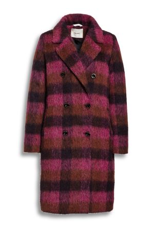 Beaumont Amsterdam Fushia Check Coat|Beaumont Coats|Irish Handcrafts 1