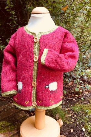 Childs Handmade Sheep Cardigan|Julie Dillon Knitwear|Irish Handcrafts 1