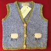 Childs Handmade Sheep Waistcoat|Julie Dillon Knitwear|Irish Handcrafts 1