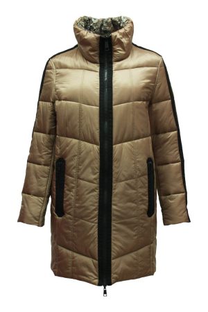 Lebek Quilted Long Jacket Reversible Bronze|Outerwear|Irish Handcrafts 1