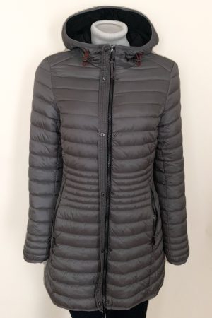 Lebek Reversible Long Jacket Steel Grey|Lebek Outerwear|Irish Handcrafts 1