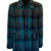 Donegal Design Short Mohair Coat Blue|Irish Made|Irish Handcrafts 1