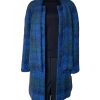 Donegal Design Blue Mohair Coat With Scarf|Mohair Coats|Irish Handcrafts 1