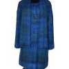 Donegal Design Blue Mohair Coat With Scarf|Mohair Coats|Irish Handcrafts 2