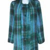 Donegal Design Mohair Green & Blue Coat With Scarf|Irish Handcrafts 1