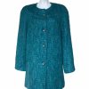 Donegal Design Turquoise Mohair Coat|Mohair Coats|Irish Handcrafts 1