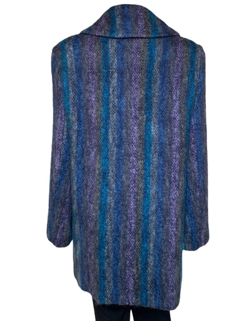 Donegal Design Heather stripe Mohair Coat|Mohair Coats|Irish Handcrafts 2