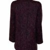 Donegal Design Aubergine Mohair Coat with scarf |Irish Handcrafts 3