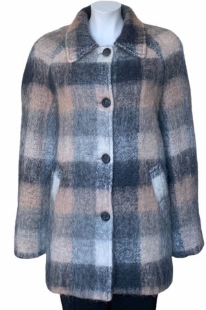 Donegal Design Grey/Beige Mohair Coat|Mohair Coats|Irish Handcrafts 1