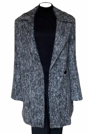 Donegal Design Grey Mohair Coat|Mohair Coats|Irish Handcrafts 1