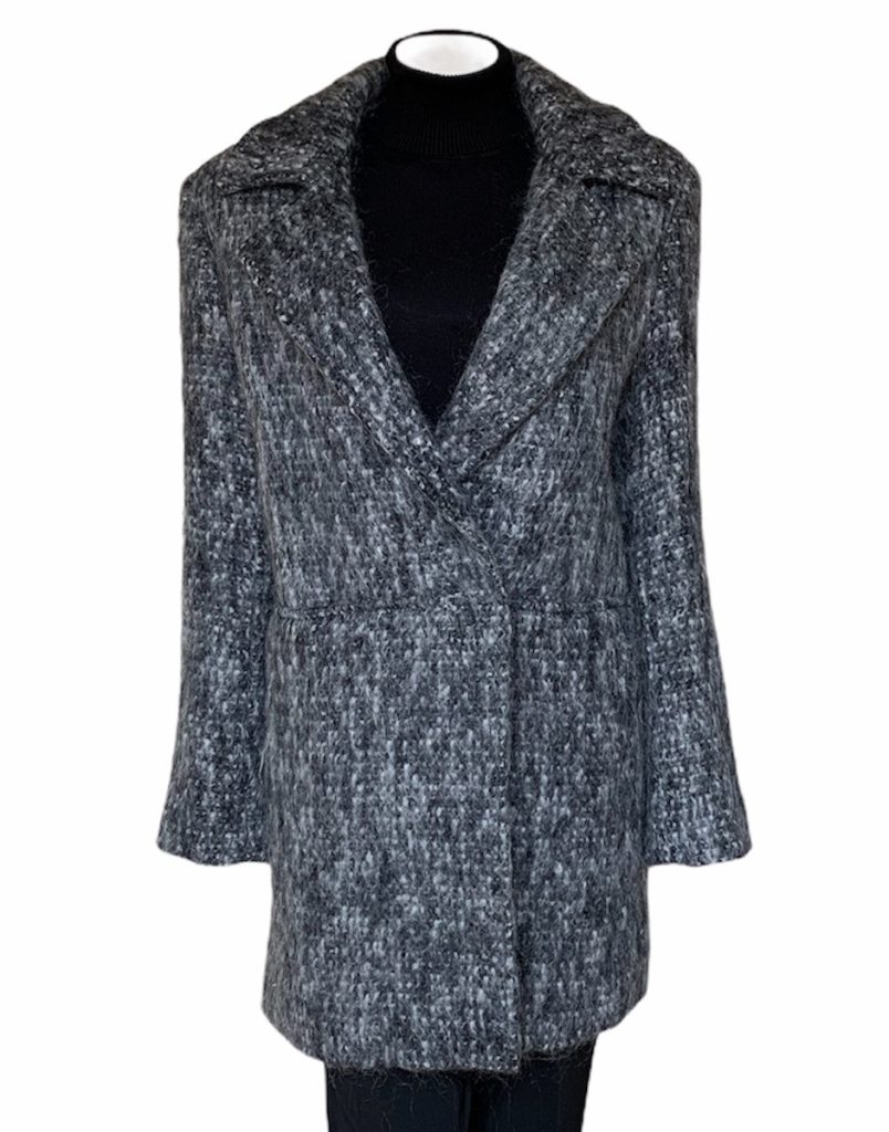 Donegal Design Grey Mohair Coat|Mohair Coats|Irish Handcrafts 2