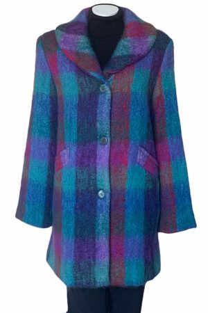 Donegal Design Multicolour Mohair Coat