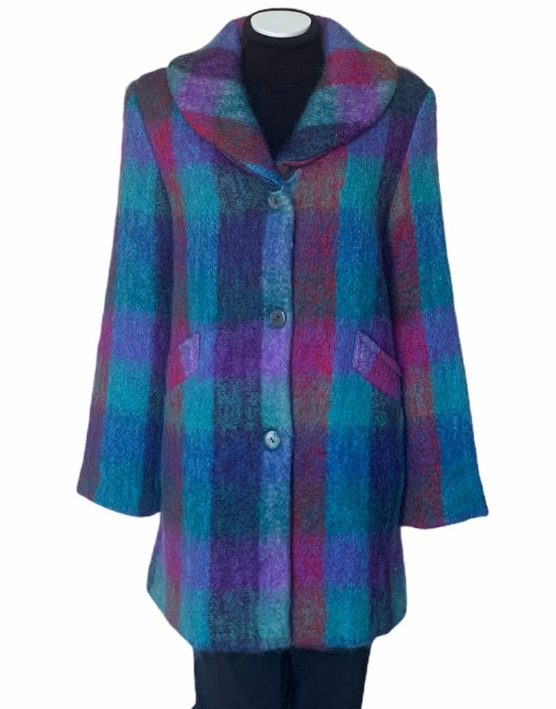 Donegal Design Multicolour Mohair Coat