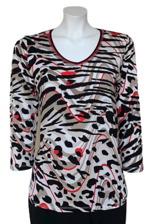 Barbara Lebek Zebra Print Top|Tops Blouses & Accessories|Irish Handcrafts 1