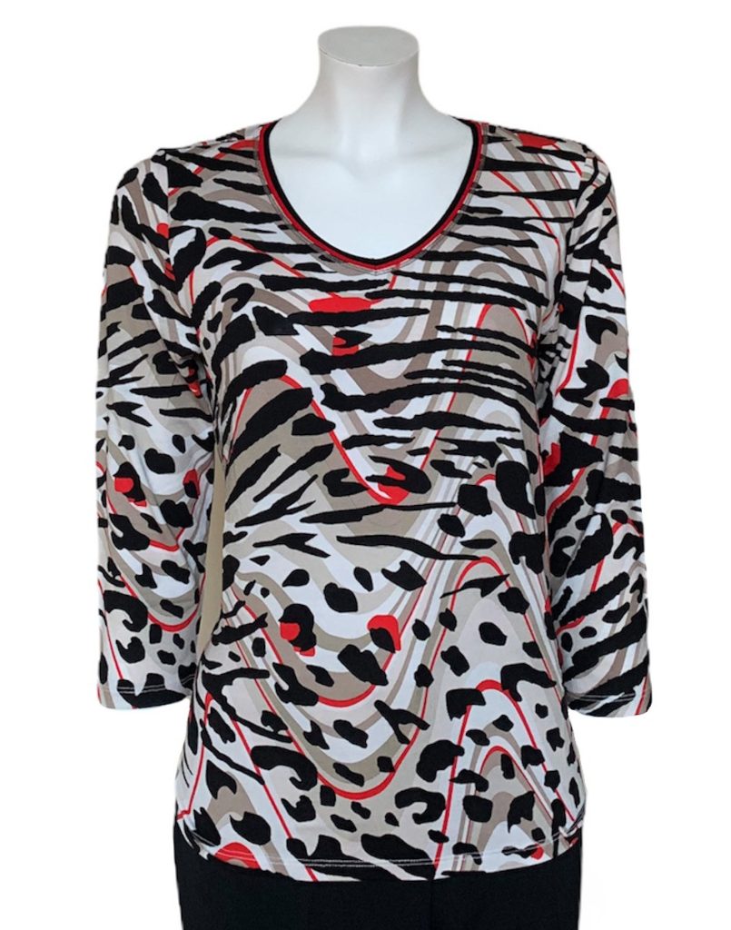 Barbara Lebek Zebra Print Top|Tops Blouses & Accessories|Irish Handcrafts 1