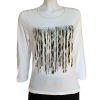 Lebek Striped Abstract Print Top|Lebek Clothing|Irish Handcrafts 1