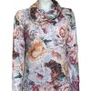 Olga Santoni Floral Print Sweater with Detachable Cowl Neck|Irish Handcrafts 1