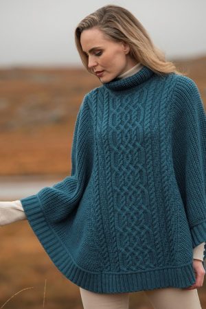 Aran Knit Poncho|Irish Knitwear Ponchos & Capes|Irish Handcrafts 1