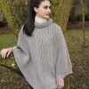 Aran Knit Poncho|Irish Knitwear Ponchos & Capes|Irish Handcrafts 3