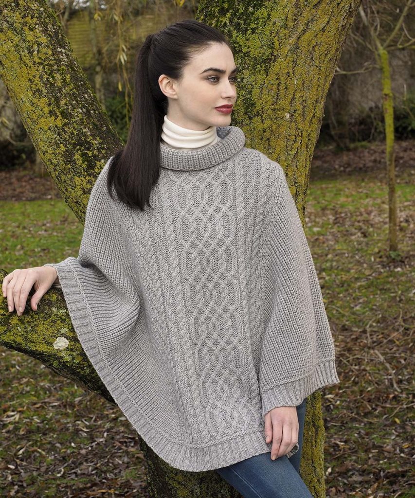 Aran Knit Poncho|Irish Knitwear Ponchos & Capes|Irish Handcrafts 3