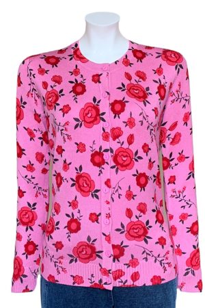 Castle Floral Button up Cardigan|Ladies Knitwear|Irish Handcrafts 1