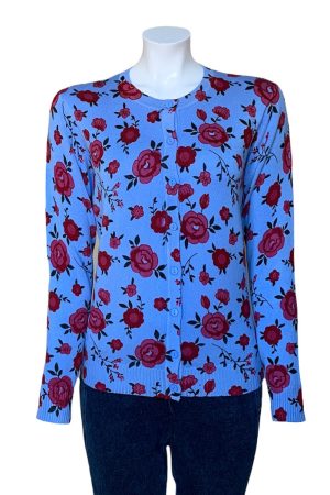 Castle Floral Button up Cardigan|Ladies Knitwear|Irish Handcrafts 1