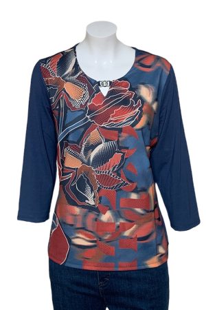 Barbara Lebek Floral Print Top|Barbara Lebek |Irish Handcrafts 1